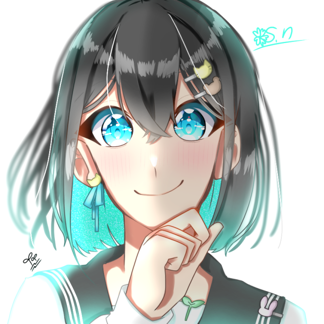 二葉愛好さんの線画塗りました！
