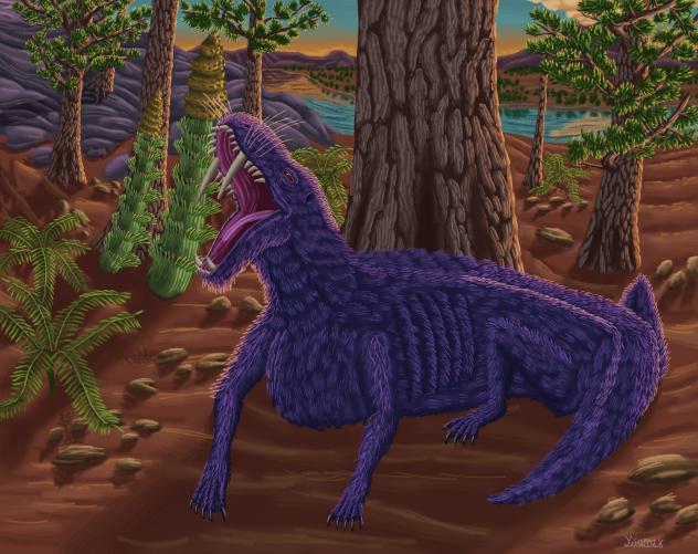 Inostrancevia Alexandri Yawning