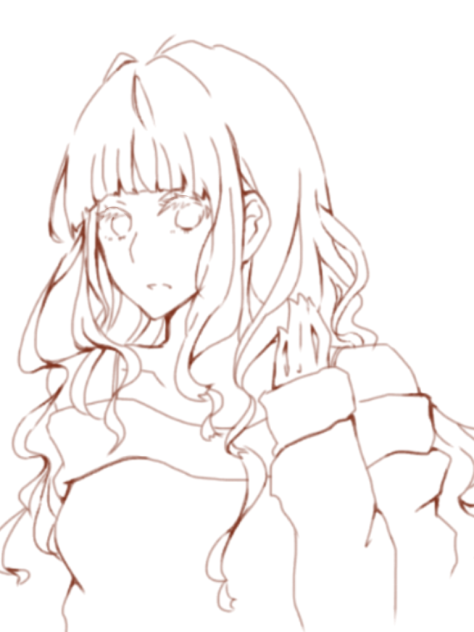 【線画】〜女の子〜リク絵