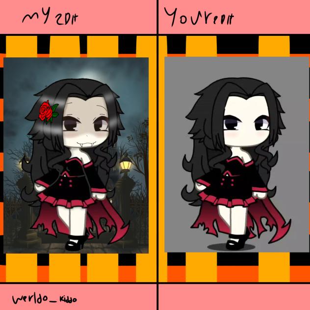 Halloween gacha edit collab