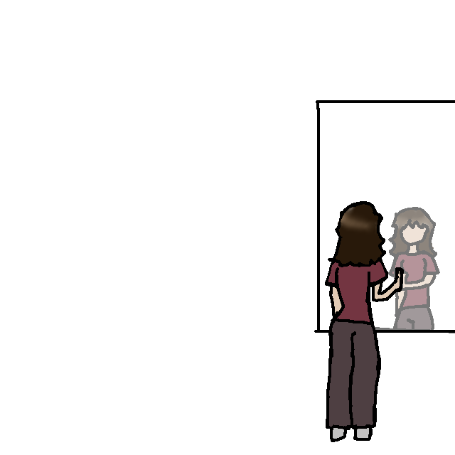 Ghostly reflection - ibisPaint