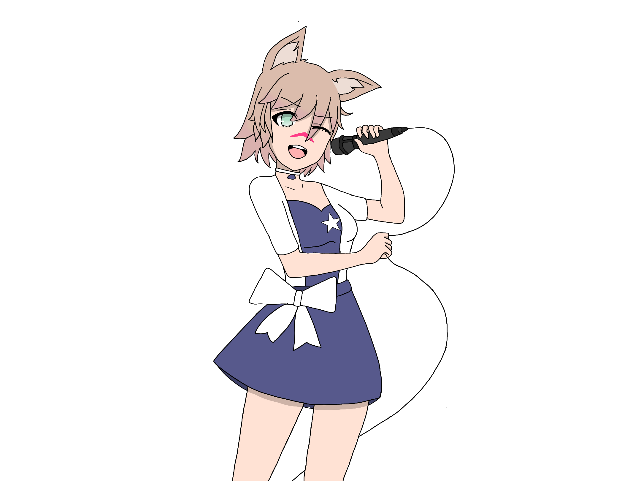 Girl Singing - ibisPaint