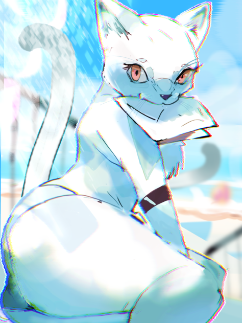 白猫獣人(水着)