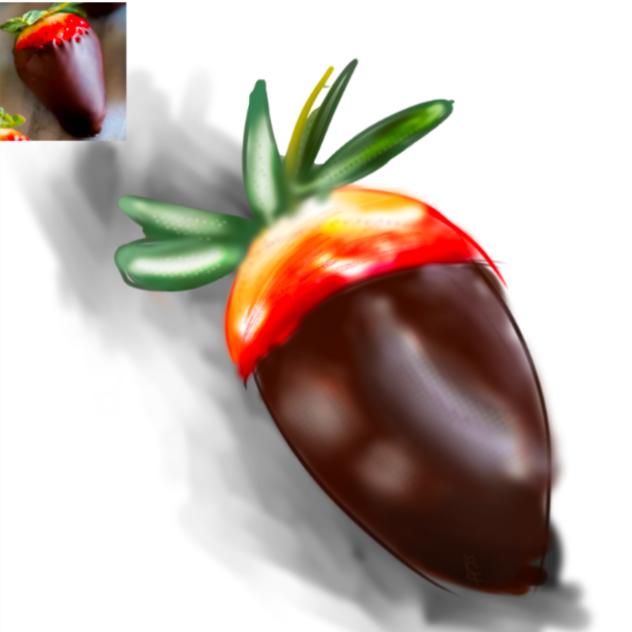 Blurred Chocolate Covered Strawberry