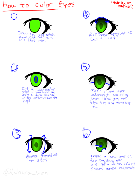 How To Color Eyes