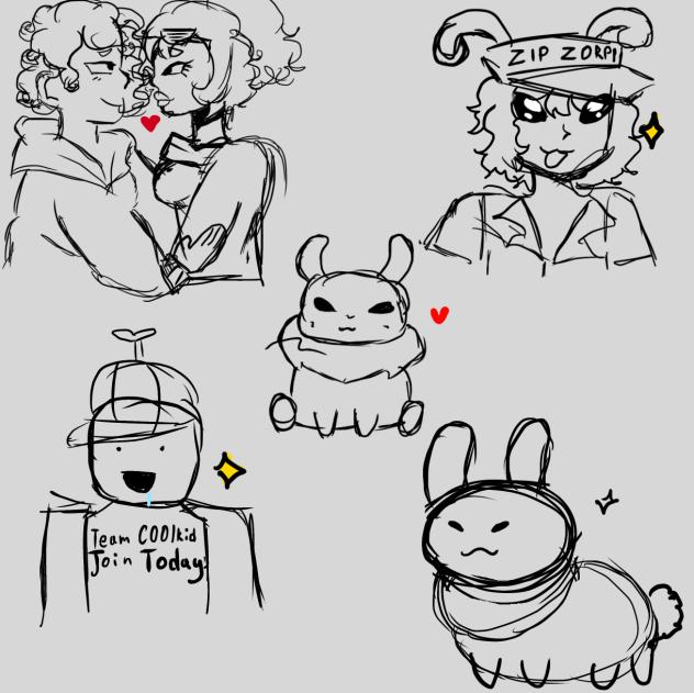 just drawings that i drew at 3am