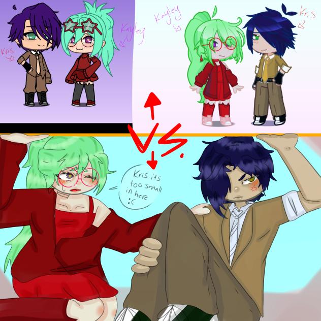 Gacha vs Actually Drawing (OCS)