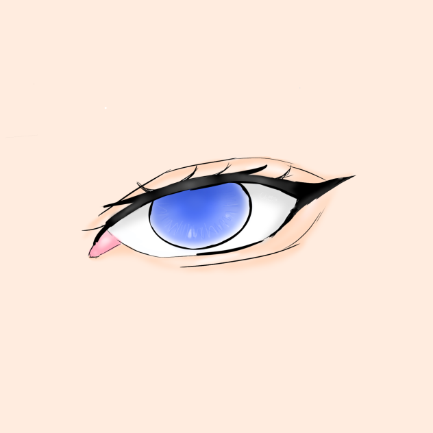 cool purple anime eye