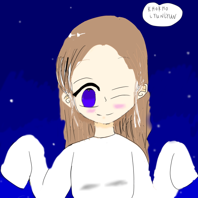 塗り絵(友達が塗ったやつ)