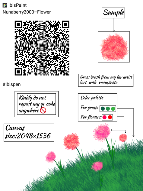 Flower brush–nunaberry2000