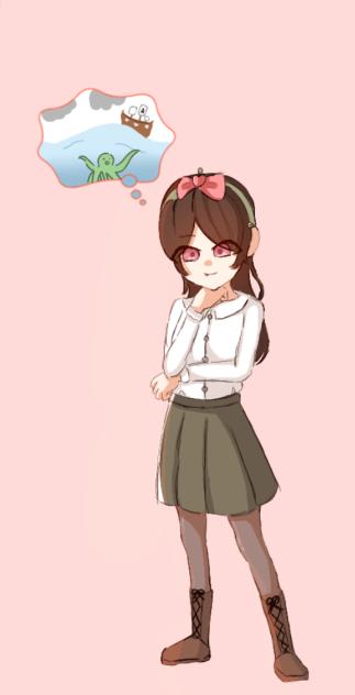 なにかを考えている