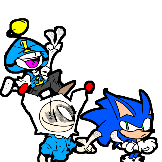 Thomas, Finn, and Sonic
