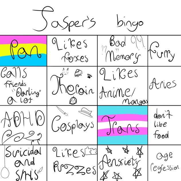 Jasper's bingo(re-upload)