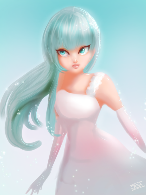 In A White Dress