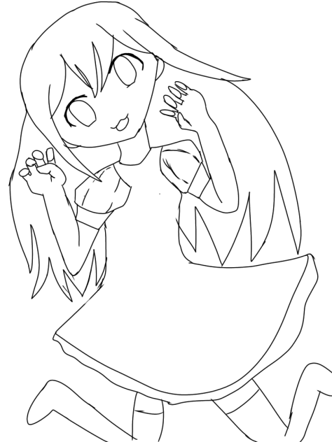 ﾆｬニャー(線画)