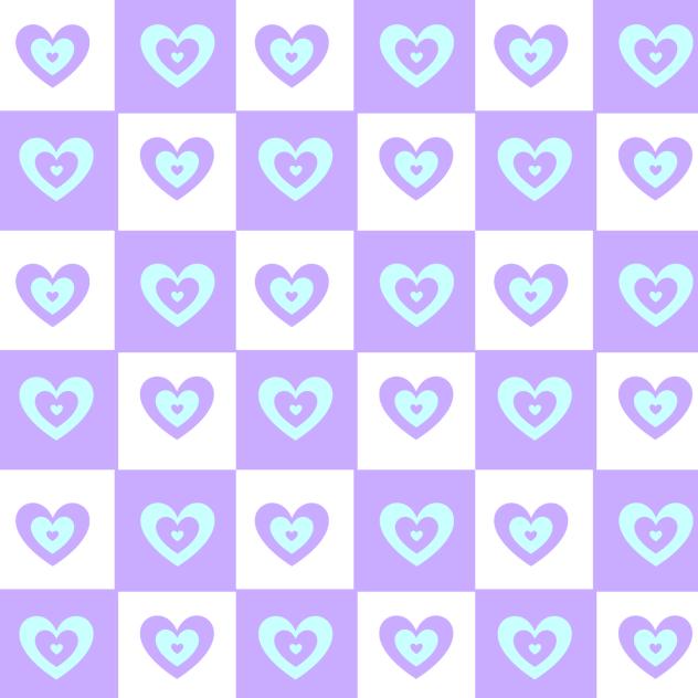Y2K Love Background multi color Purple