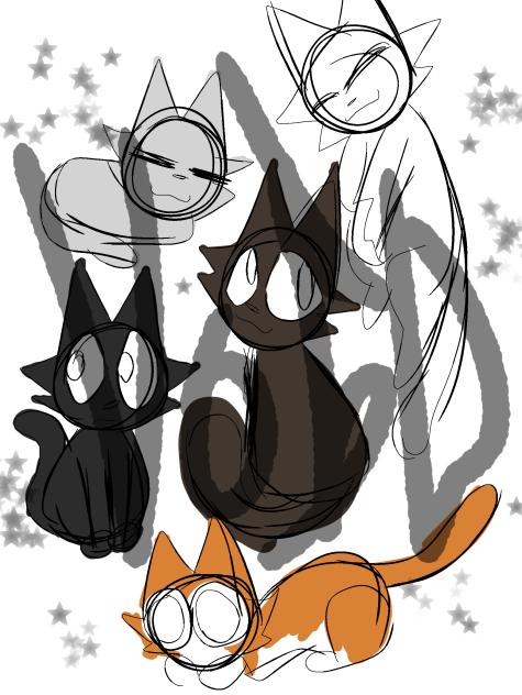 Cat doodles