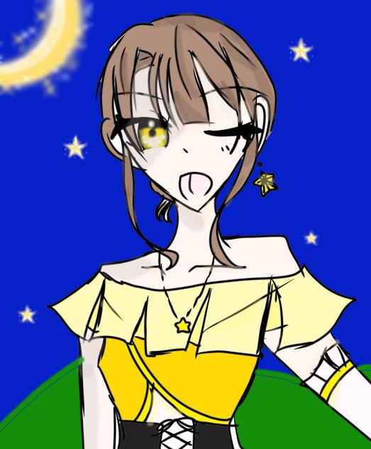 トパーズ　擬人化イラスト