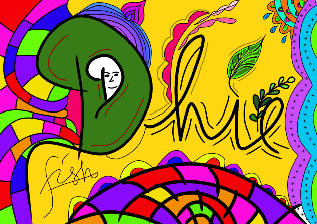 illustration flat drawing full color 4