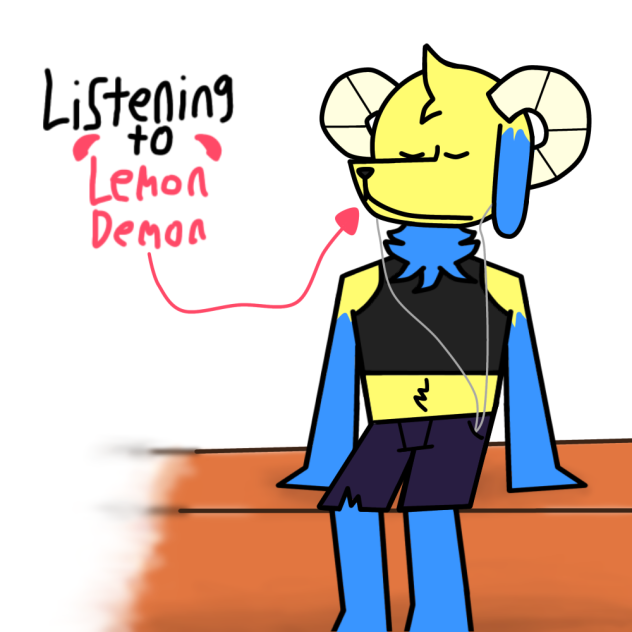 Stfu im listening to Lemon Demon