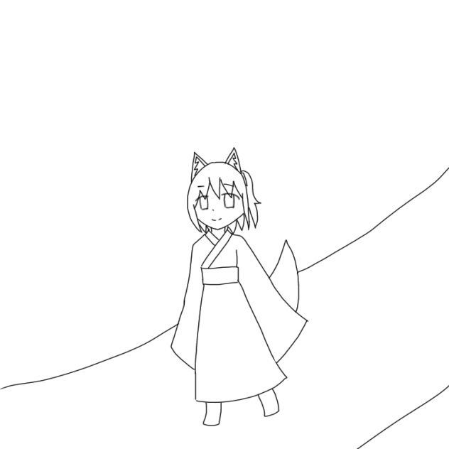 梅雨花 線画