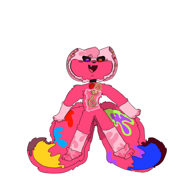 crazy Kitsune my smiling critters oc!