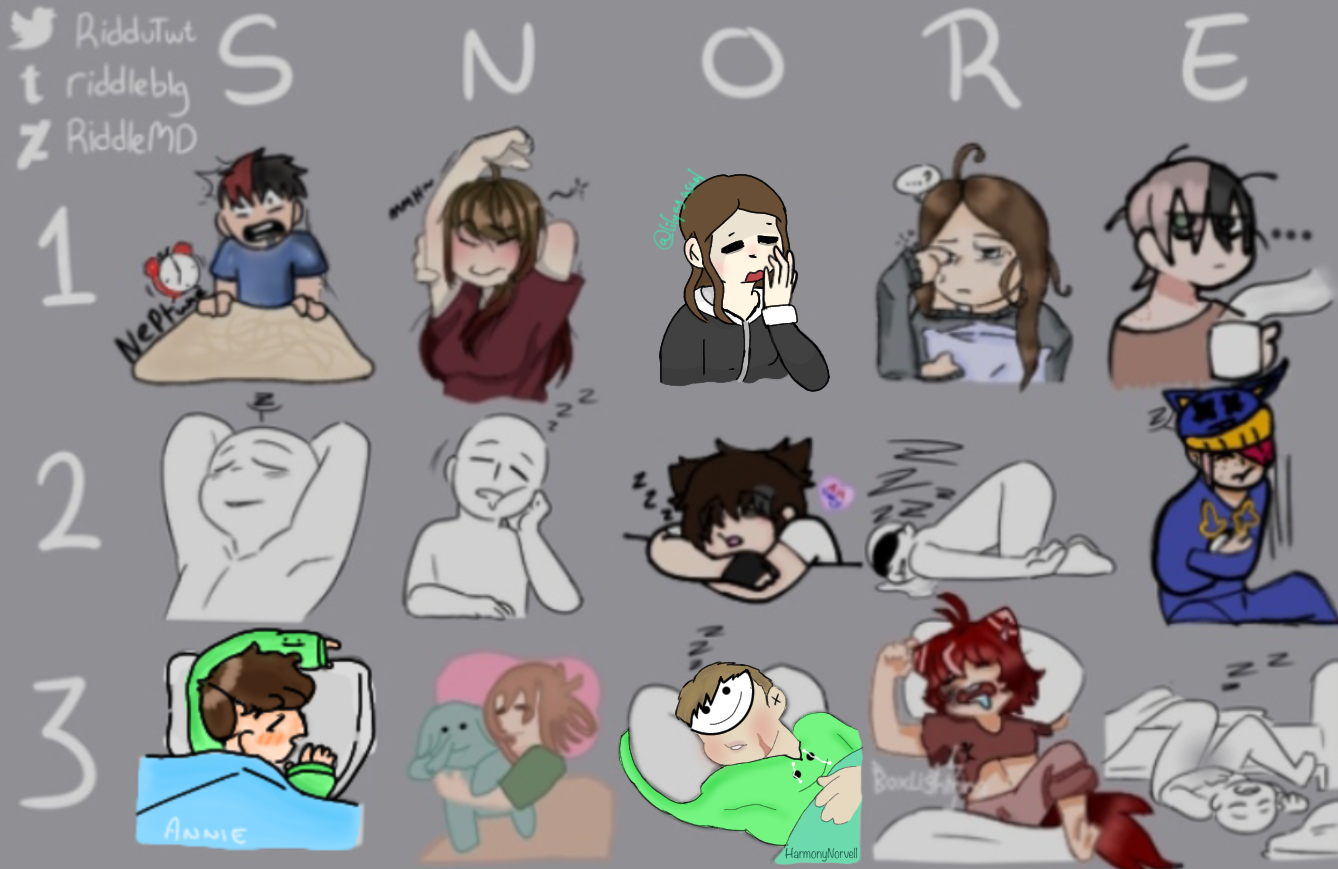 Random Character Collab Trend collab with random people - ibisPaint