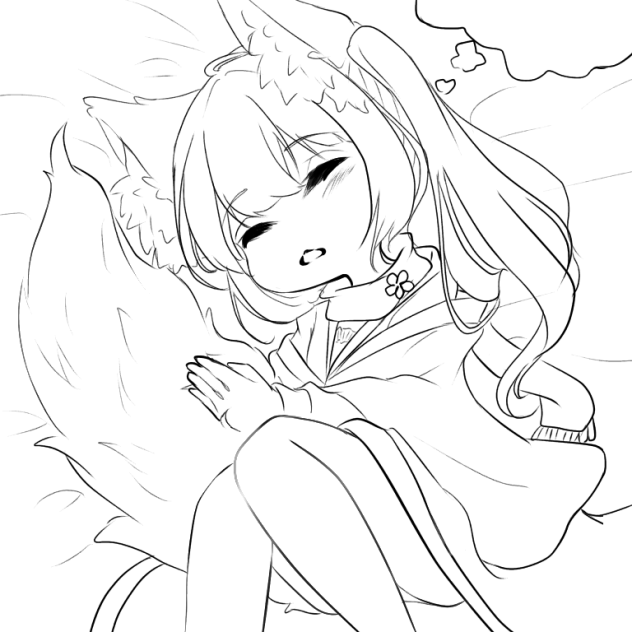 もふもふ線画Ver.