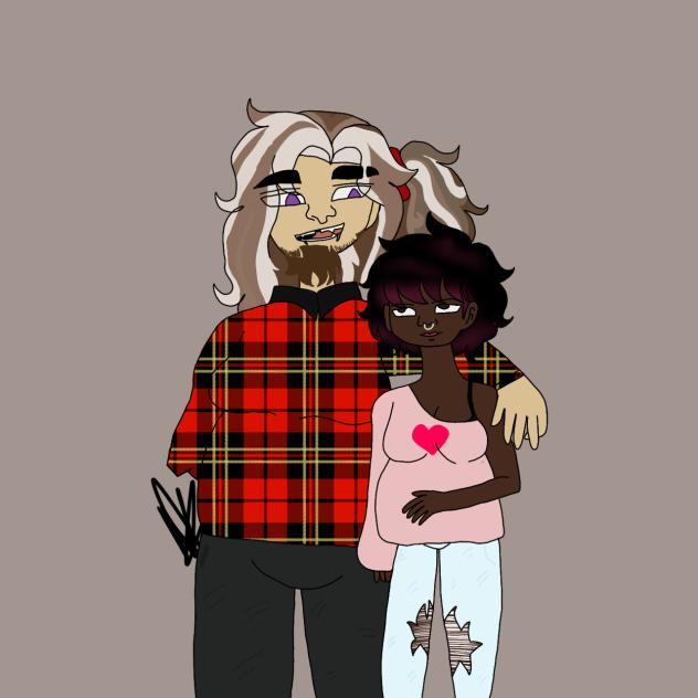 drawing my frostbite au and Tate frost