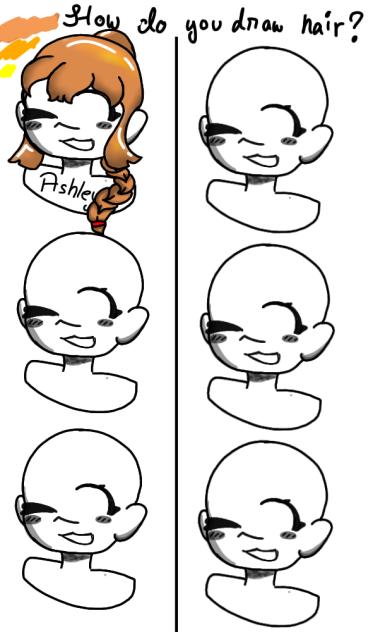 how do you draw ur hair