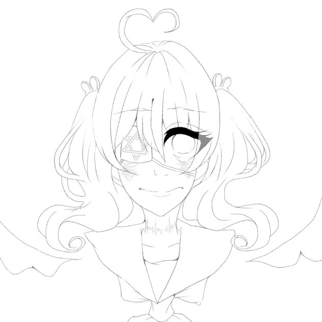 【線画】魔法少女になりたいの。