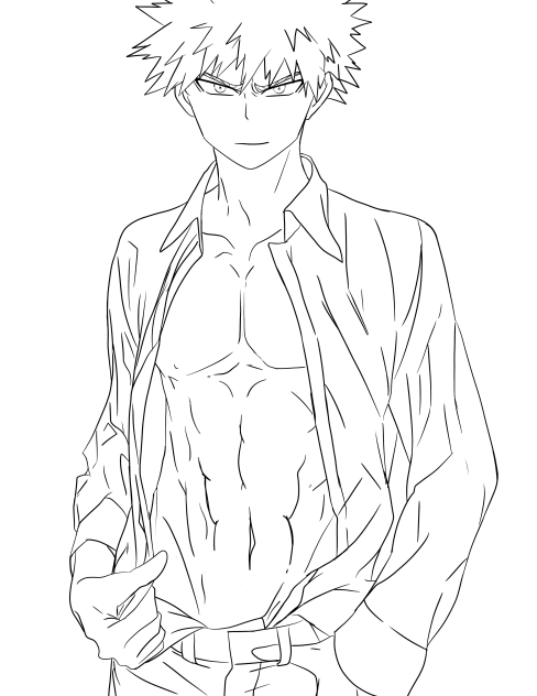 Bakugou the model coloring page - Image476747594l 