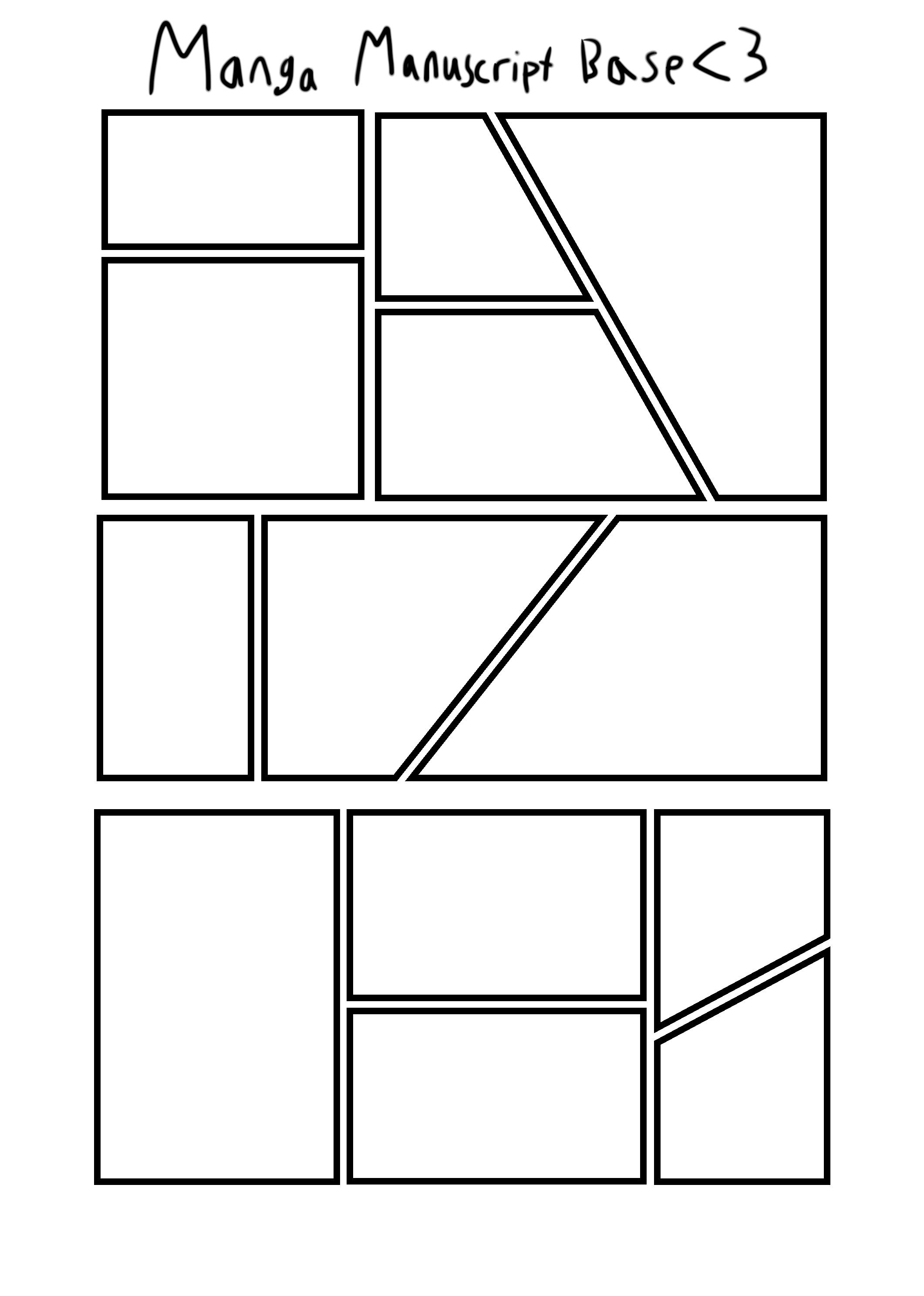 Base For Manga Manuscript - ibisPaint