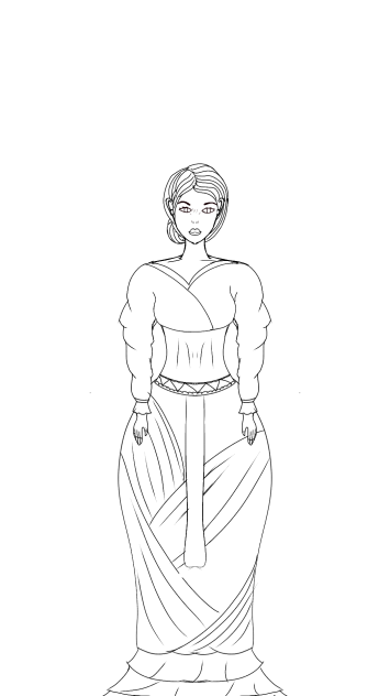The lady of civilizations outline