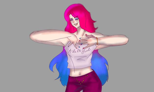 Dajana doin Marina pose