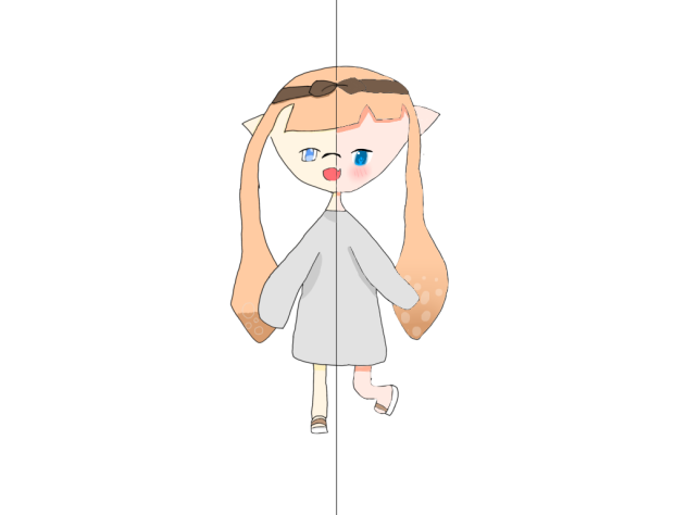 塗った!