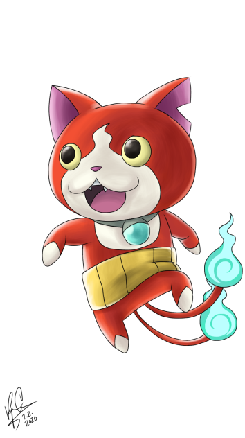 Jibanyan (Smash mural render)