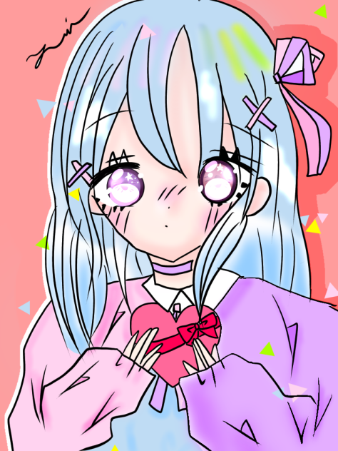 バレンタイン　　　線画