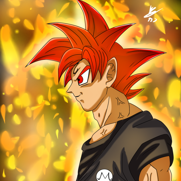 Majin Goku Super Saiyan God