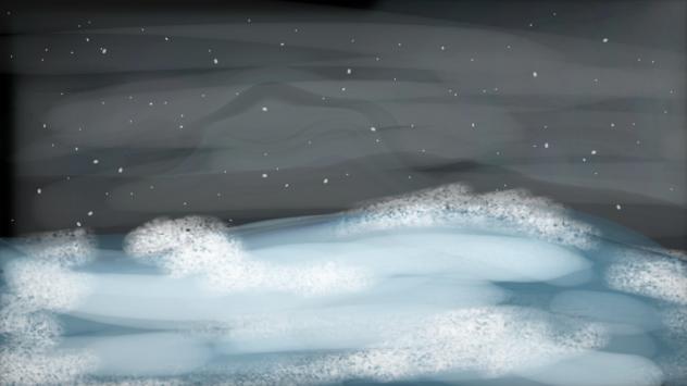 Midnight ocean