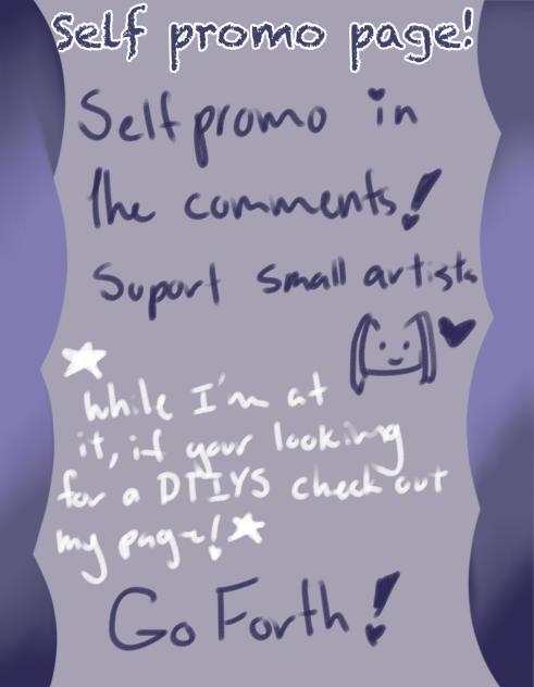Self promo page!