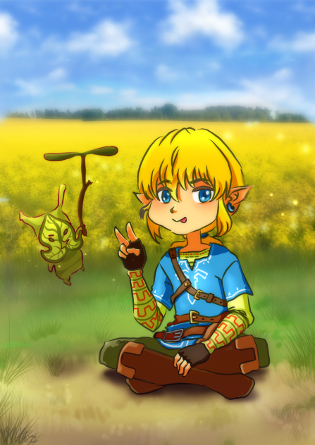 FanArt of Link from Legend of Zelda BOTW