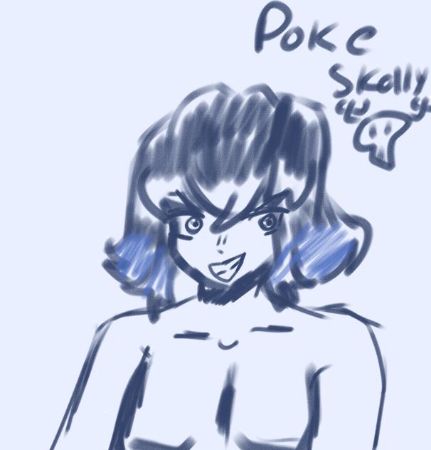 a lazy inosuke sketch