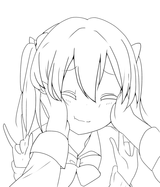 にこにー線画 - ibisPaint