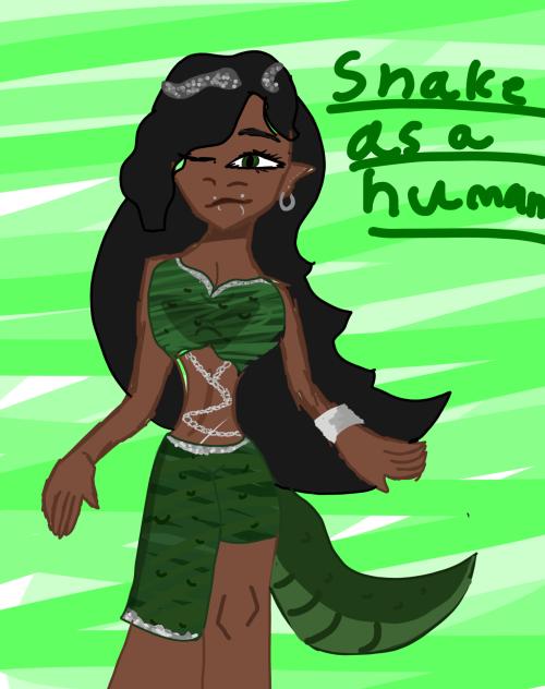 Snake as a human! 🐍