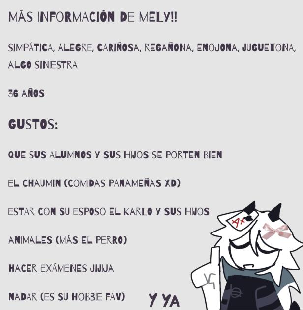 Información de Mely