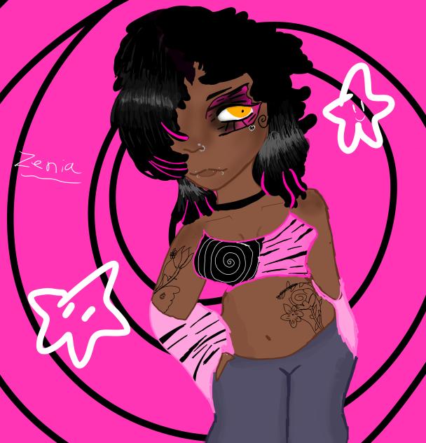 MY OC ZENIAAAAA 🌺💝💘🖤⚫️