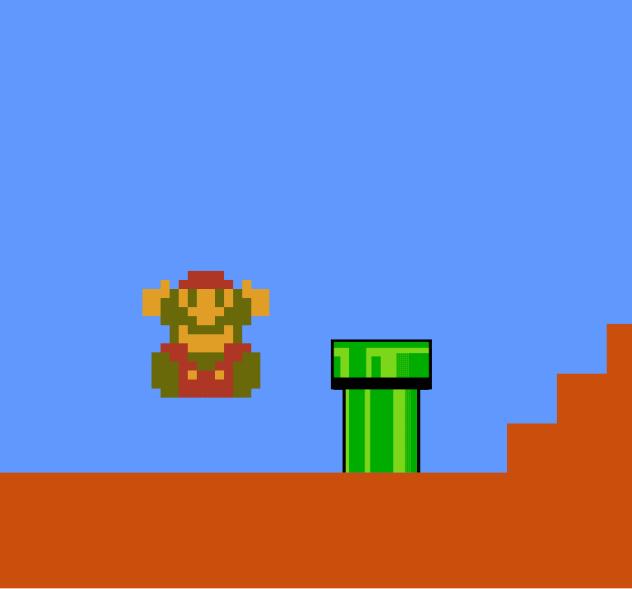 マリオ　（ゲームオーバーの時の顔）