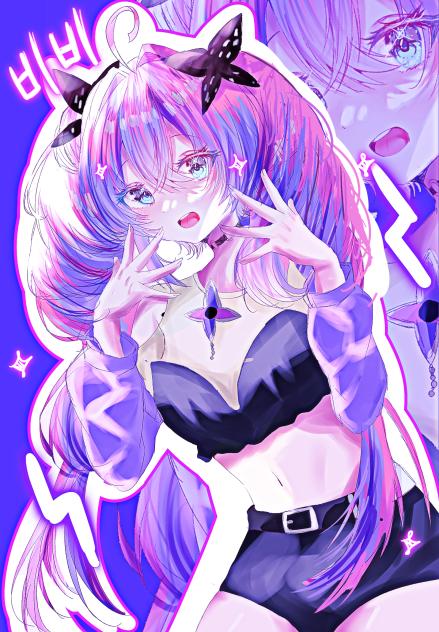 ヴィヴィちゃん！！💜🖤🩷 - ibisPaint