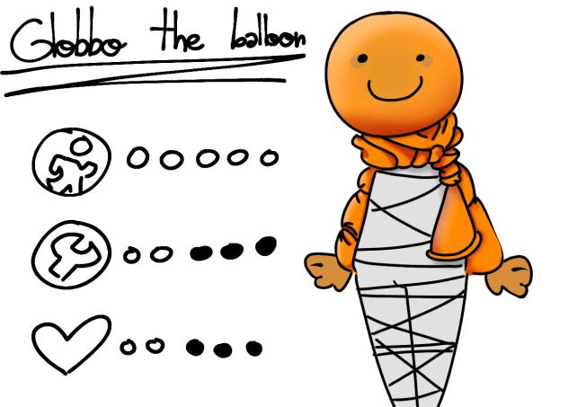 Globbo the balloon (my Randy's Rooms OC)